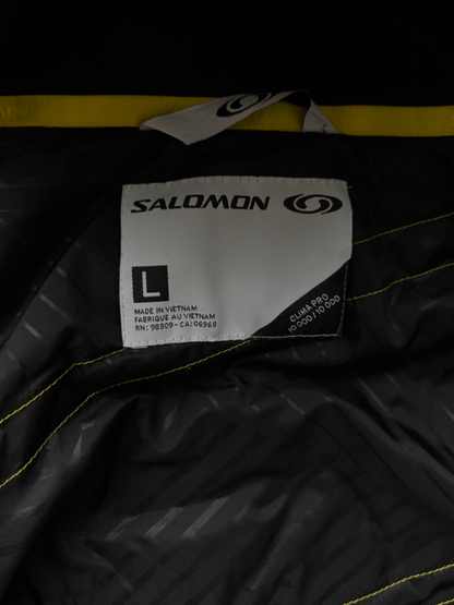 SALOMON BLACK/YELLOW SKI WATERPROOF JACKET