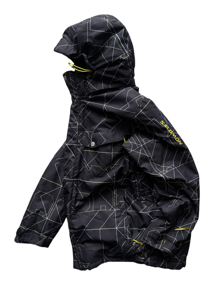 SALOMON BLACK/YELLOW SKI WATERPROOF JACKET