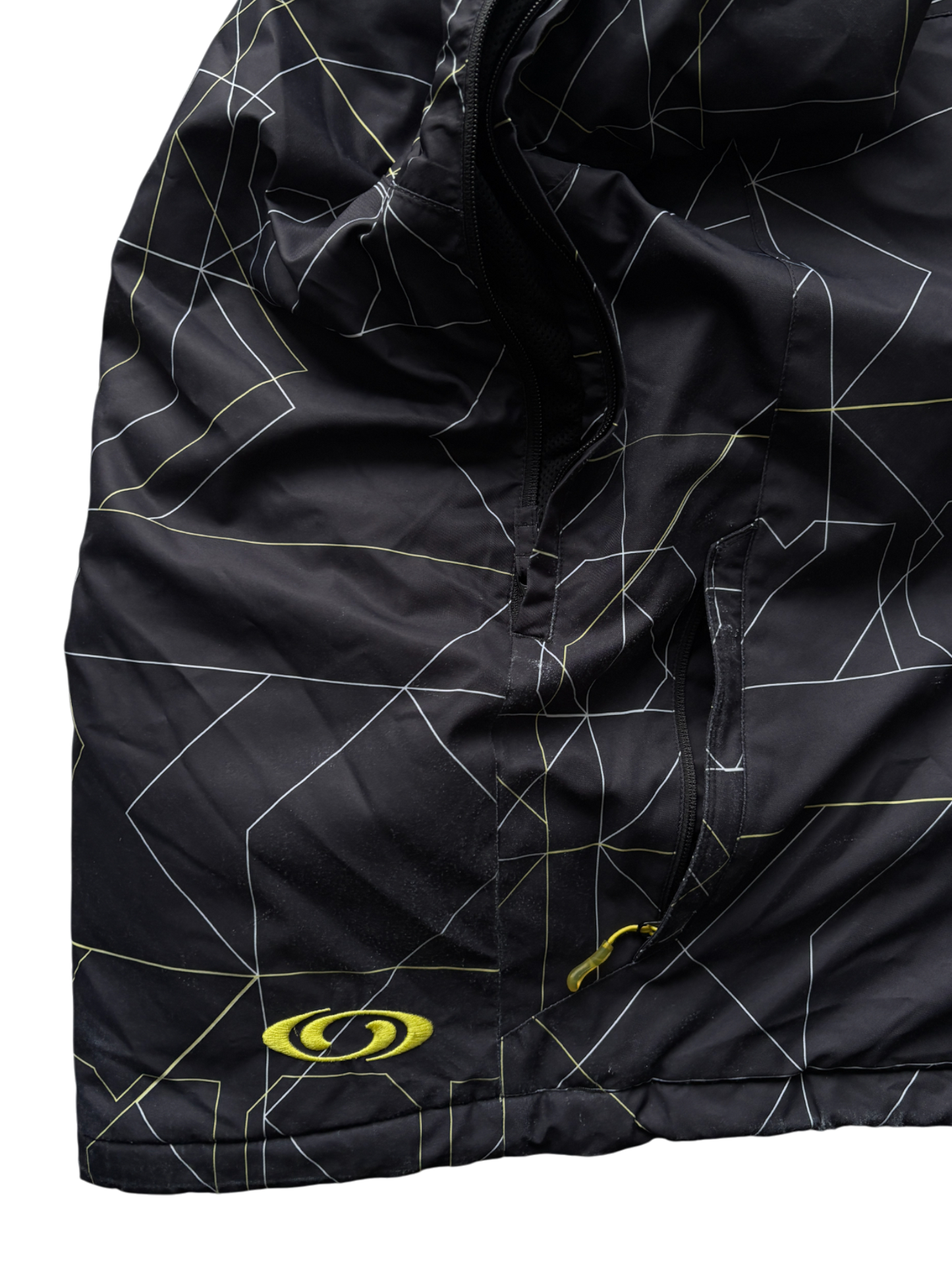 SALOMON BLACK/YELLOW SKI WATERPROOF JACKET