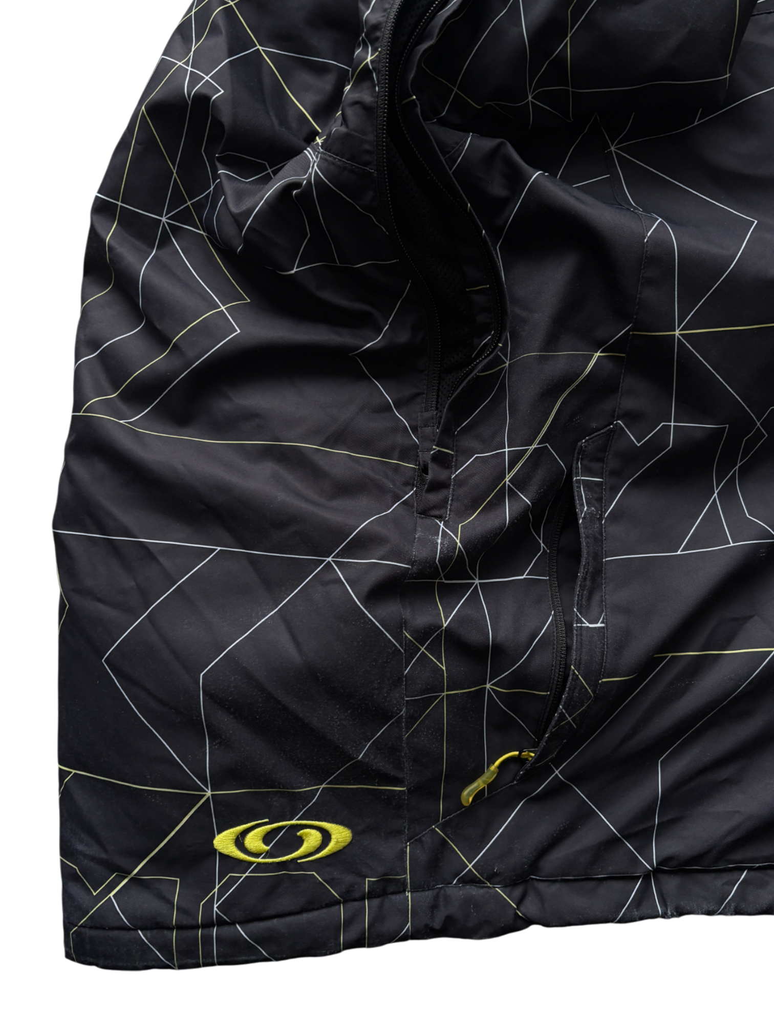 SALOMON BLACK/YELLOW SKI WATERPROOF JACKET