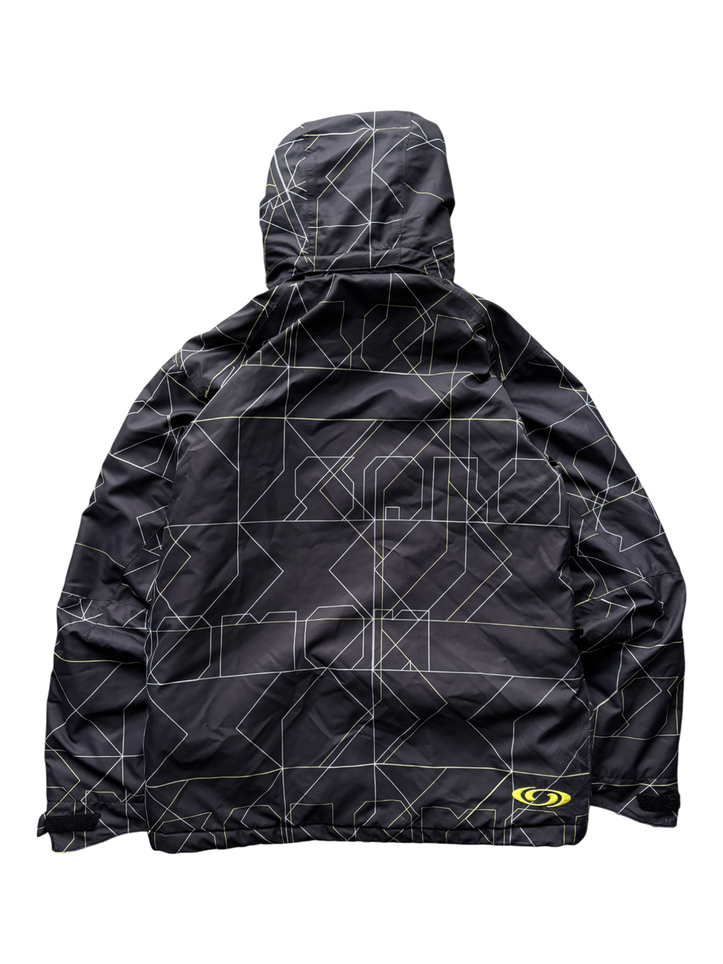 SALOMON BLACK/YELLOW SKI WATERPROOF JACKET
