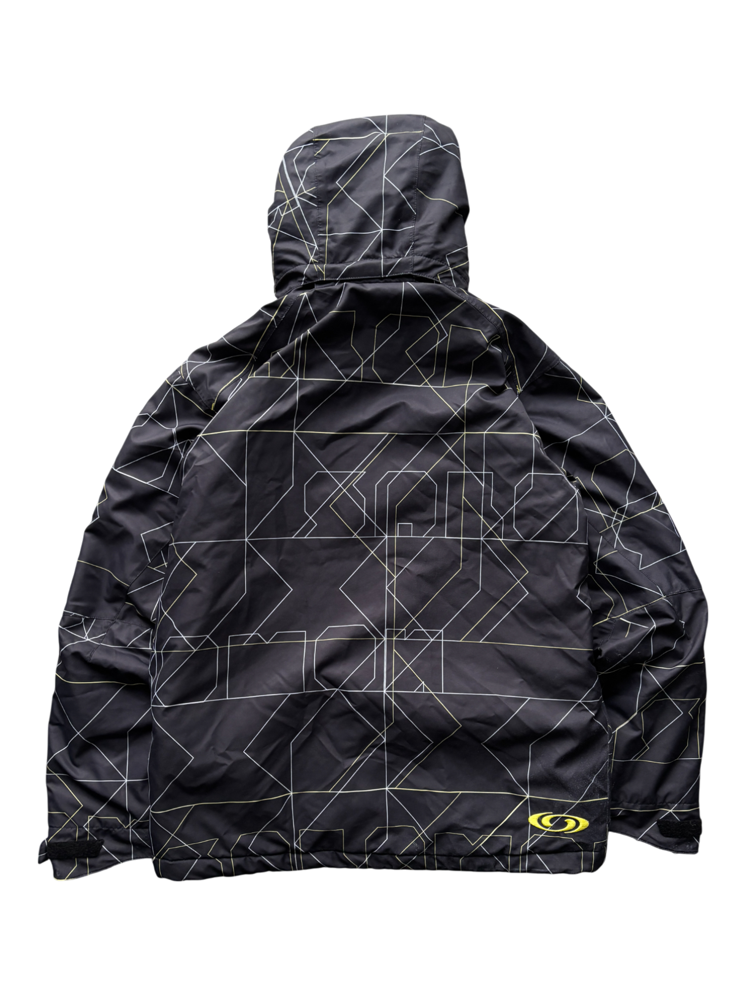 SALOMON BLACK/YELLOW SKI WATERPROOF JACKET