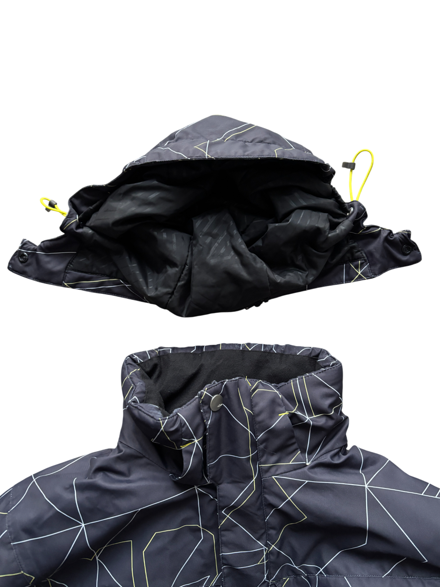 SALOMON BLACK/YELLOW SKI WATERPROOF JACKET