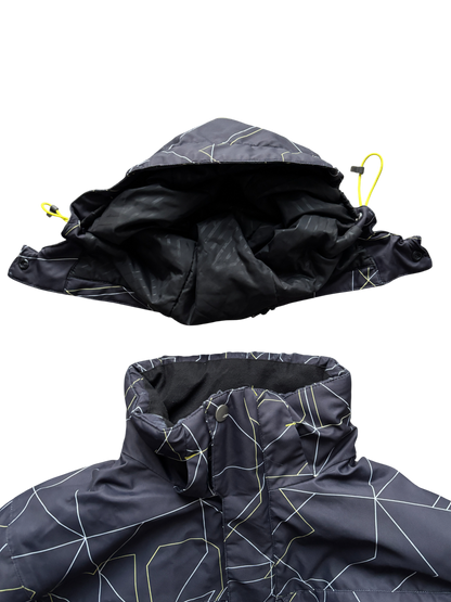 SALOMON BLACK/YELLOW SKI WATERPROOF JACKET