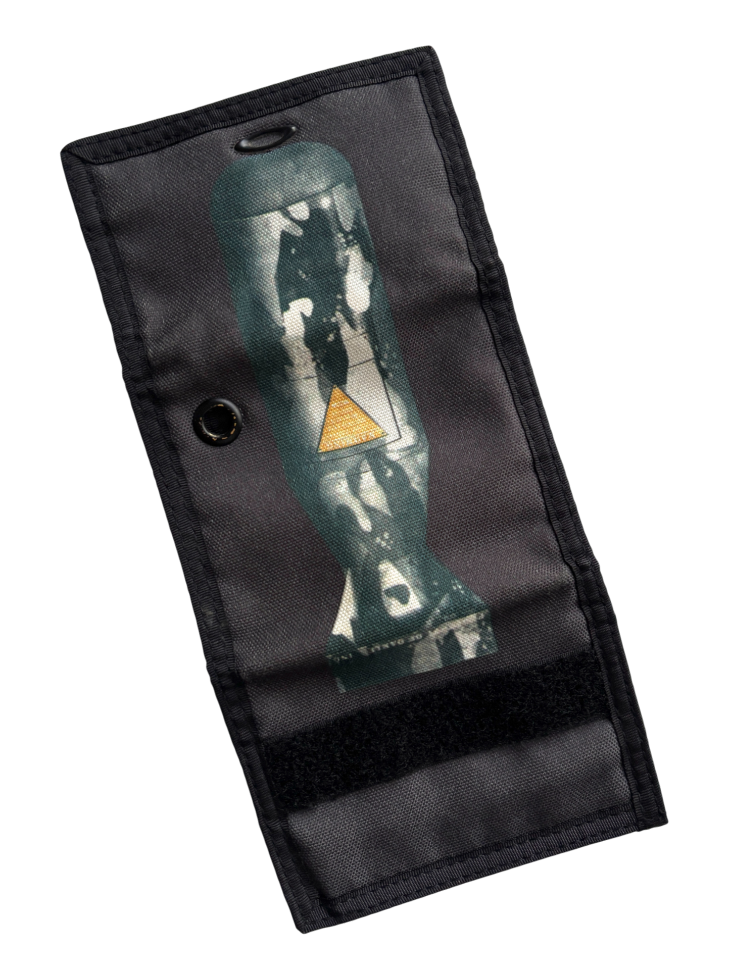 EARLY 00'S OAKLEY TRI-FOLD BOMB GRAPHIC LIGHT WALLET