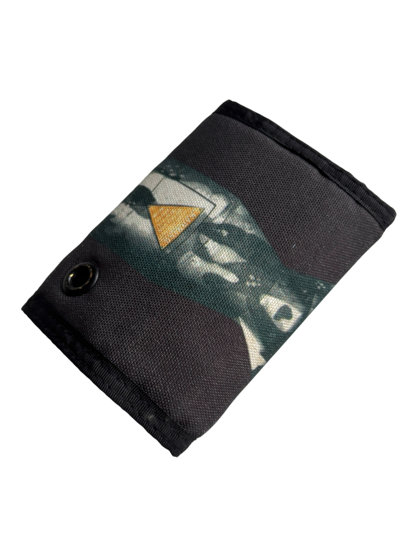 EARLY 00'S OAKLEY TRI-FOLD BOMB GRAPHIC LIGHT WALLET