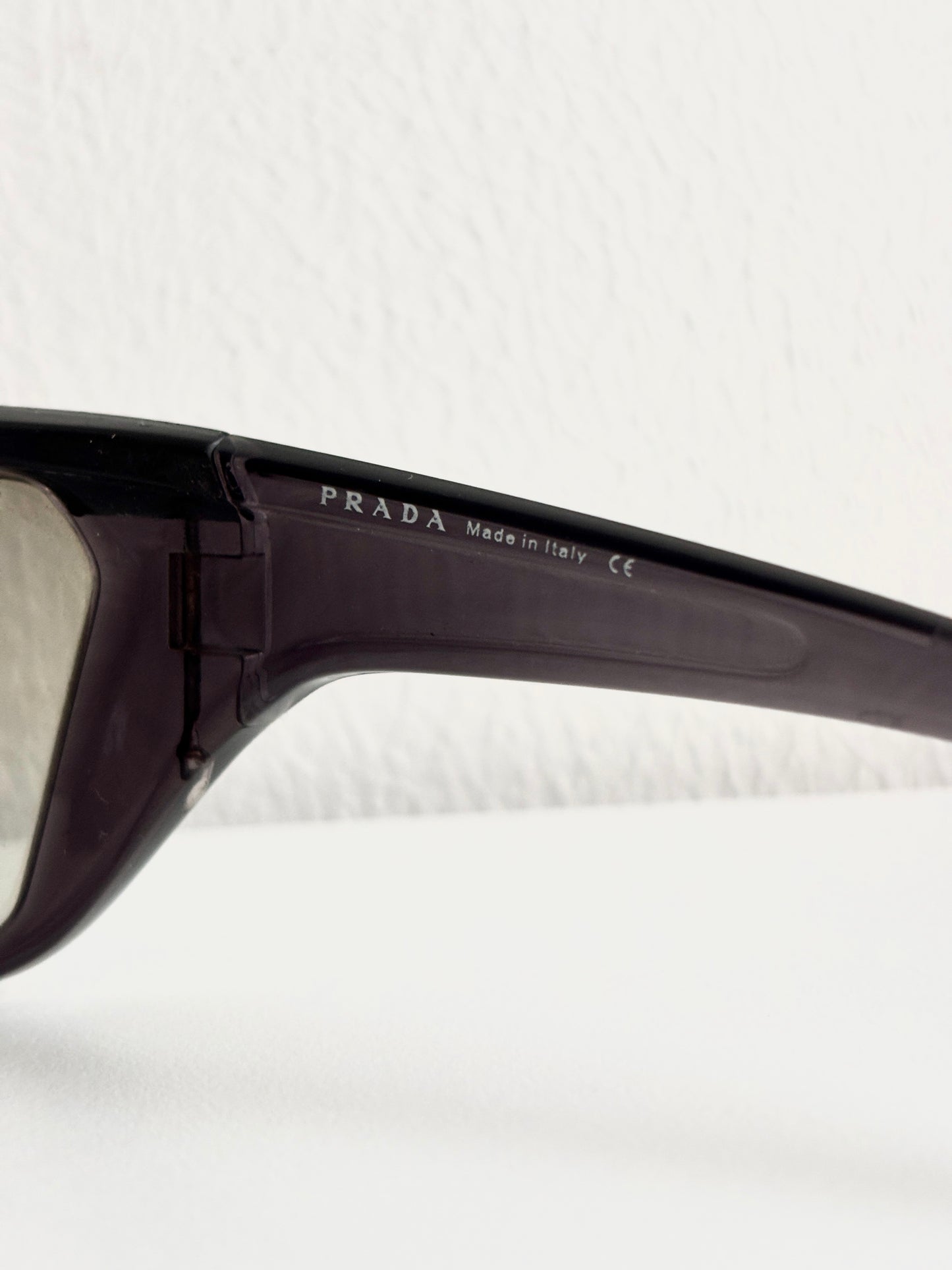 00's Prada Linea Rossa Black Mask Sunglasses