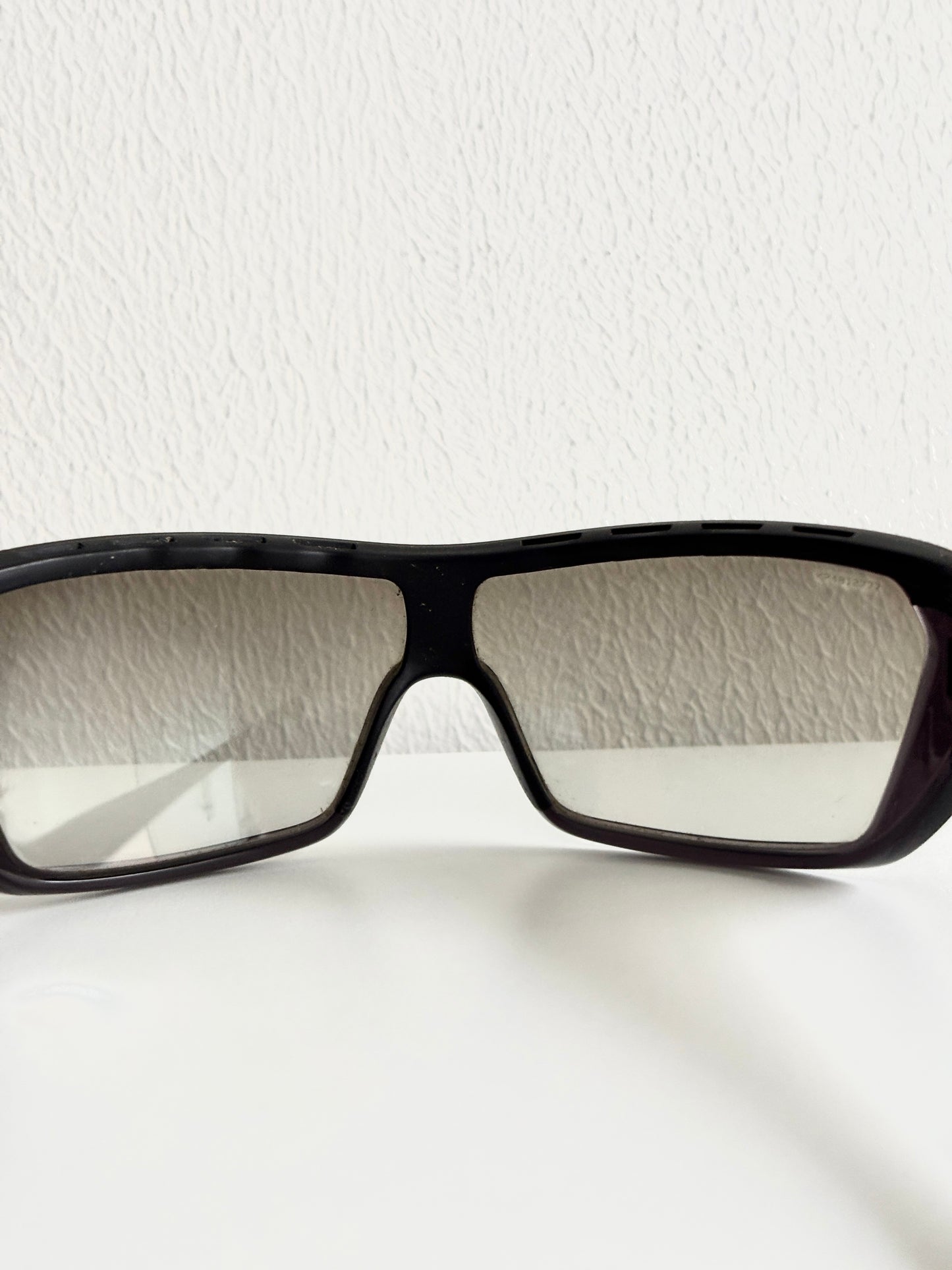 00's Prada Linea Rossa Black Mask Sunglasses