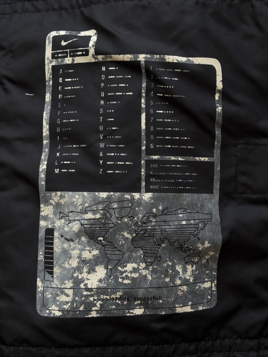 2003 Nike Urban / Morse Code Dual Zip Mp3 Jacket (M)