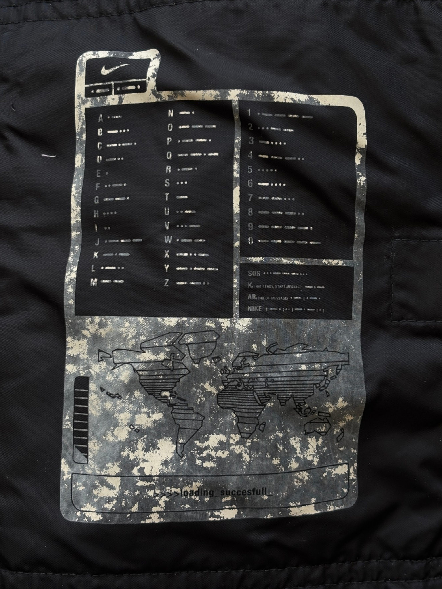 2003 Nike Urban / Morse Code Dual Zip Mp3 Jacket (M)