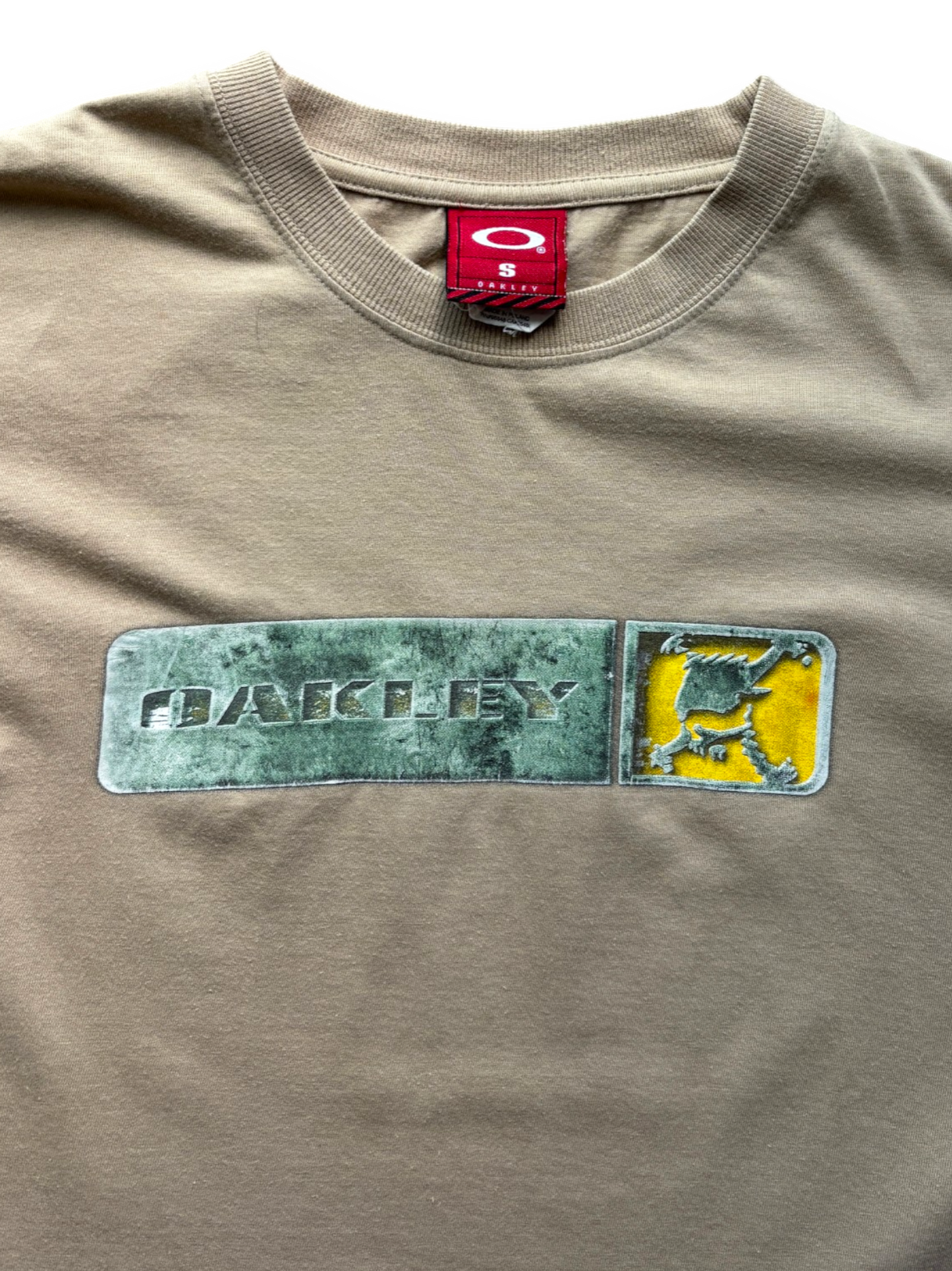 Early 2000's Oakley Spell Out / Skull Tee (S)