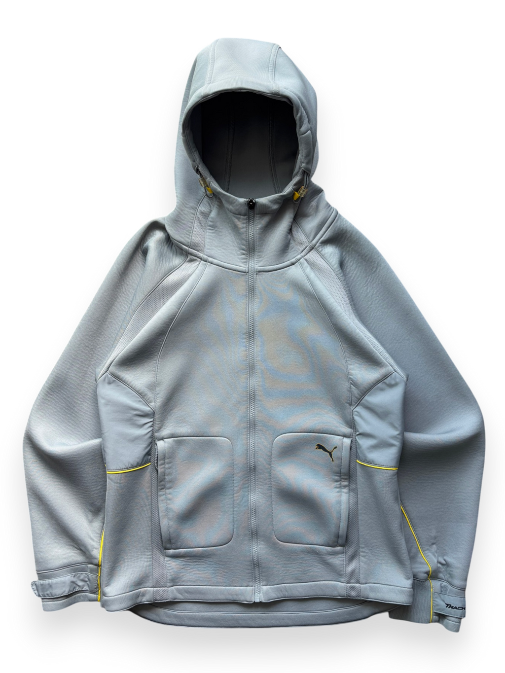 2000s Puma Track Neoprene Baby Blue Jacket (M)