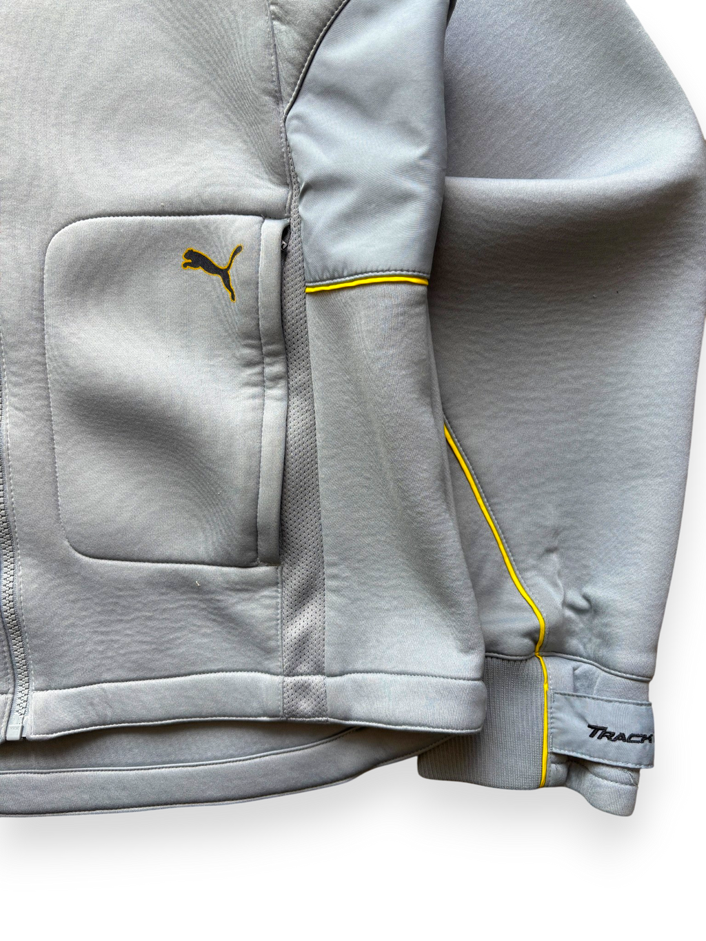 2000s Puma Track Neoprene Baby Blue Jacket (M)