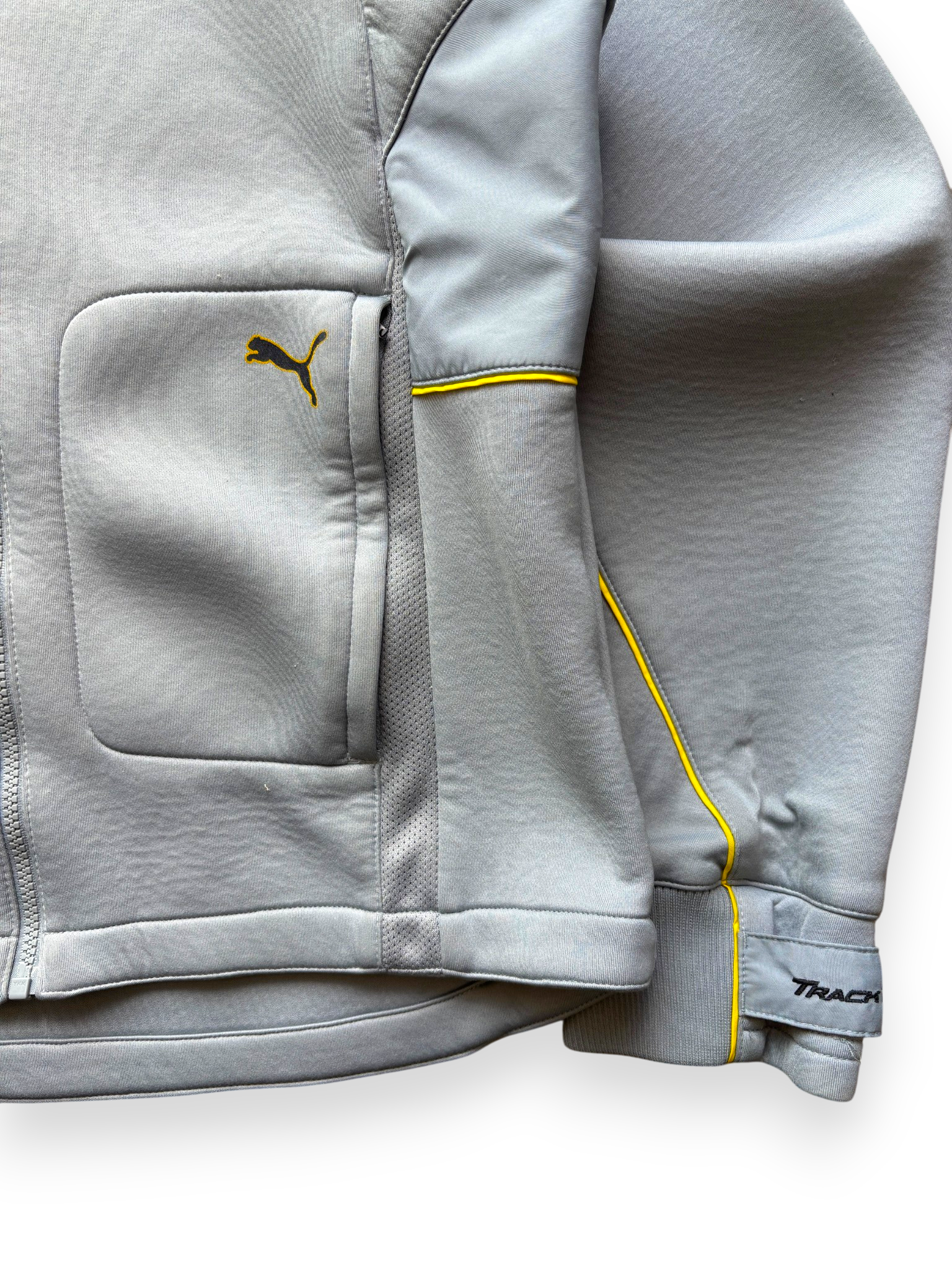 2000s Puma Track Neoprene Baby Blue Jacket (M)