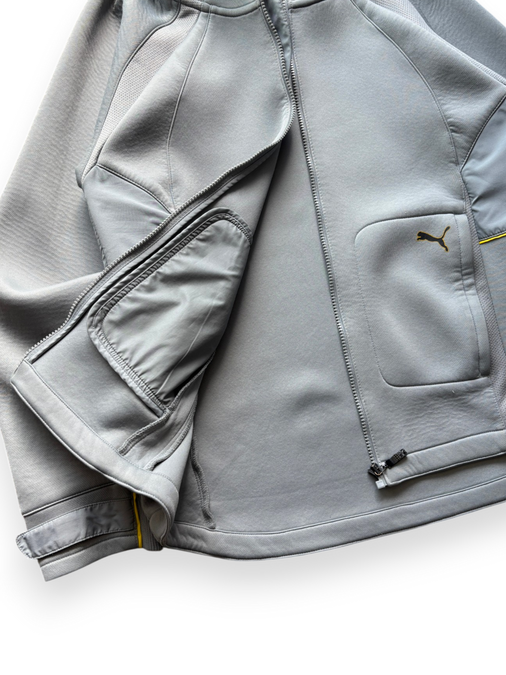 2000s Puma Track Neoprene Baby Blue Jacket (M)