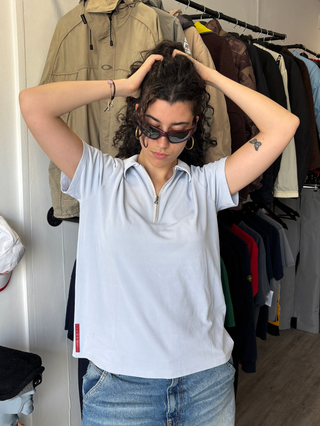 PRADA SPORT BABY BLUE POLO