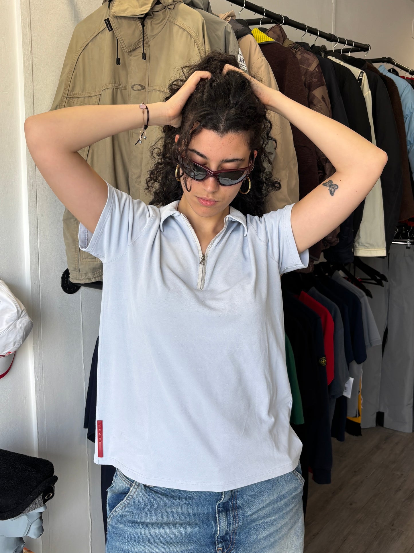 PRADA SPORT BABY BLUE POLO