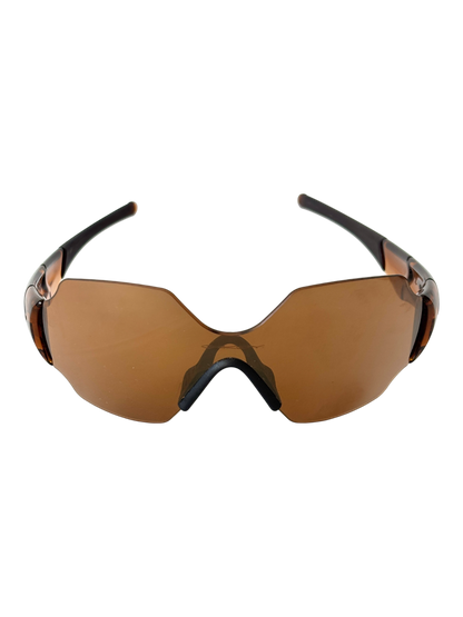 2004 Oakley New Zero L Rootbeer / Gold Iridium Sunglasses