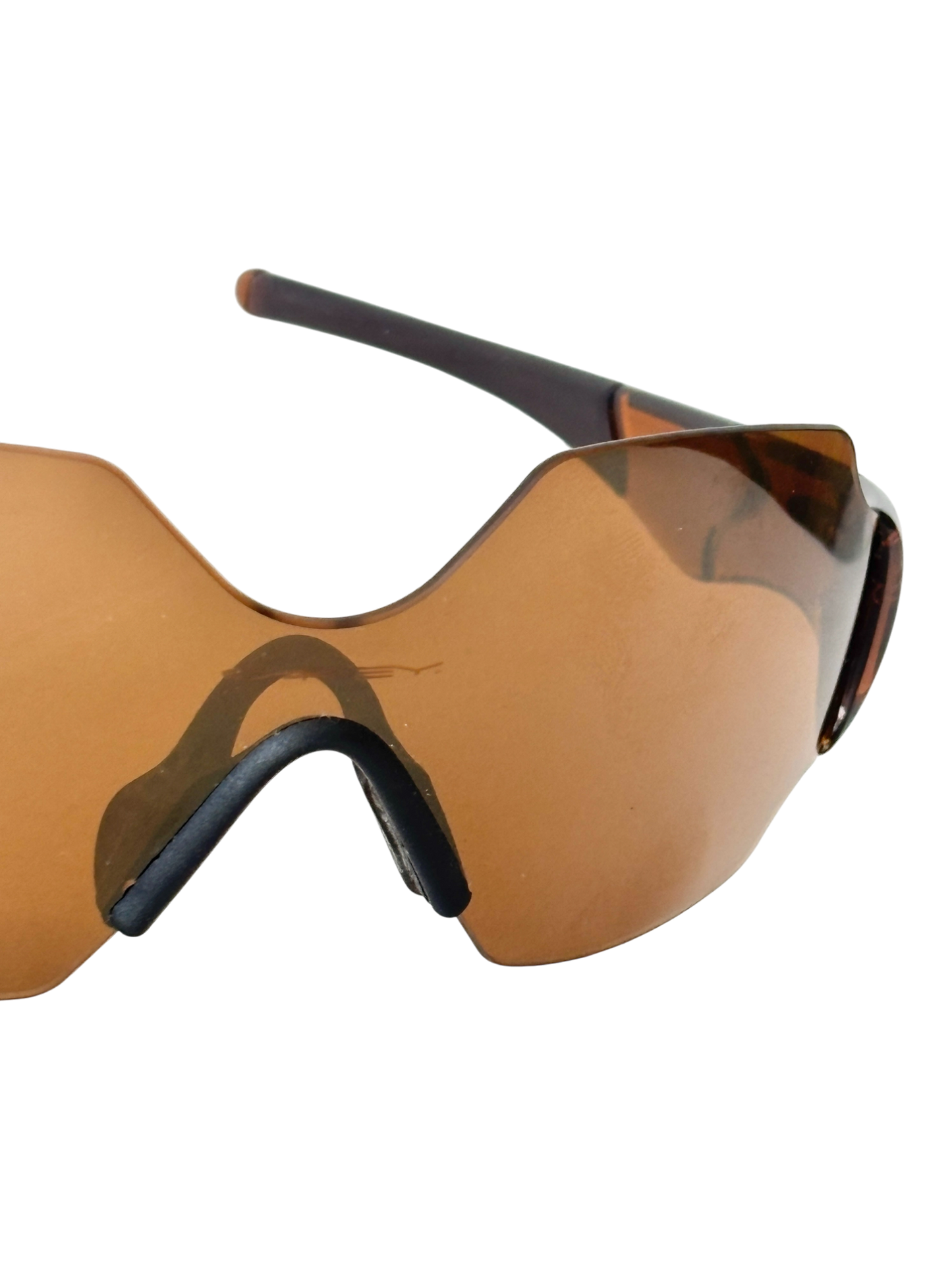 2004 Oakley New Zero L Rootbeer / Gold Iridium Sunglasses