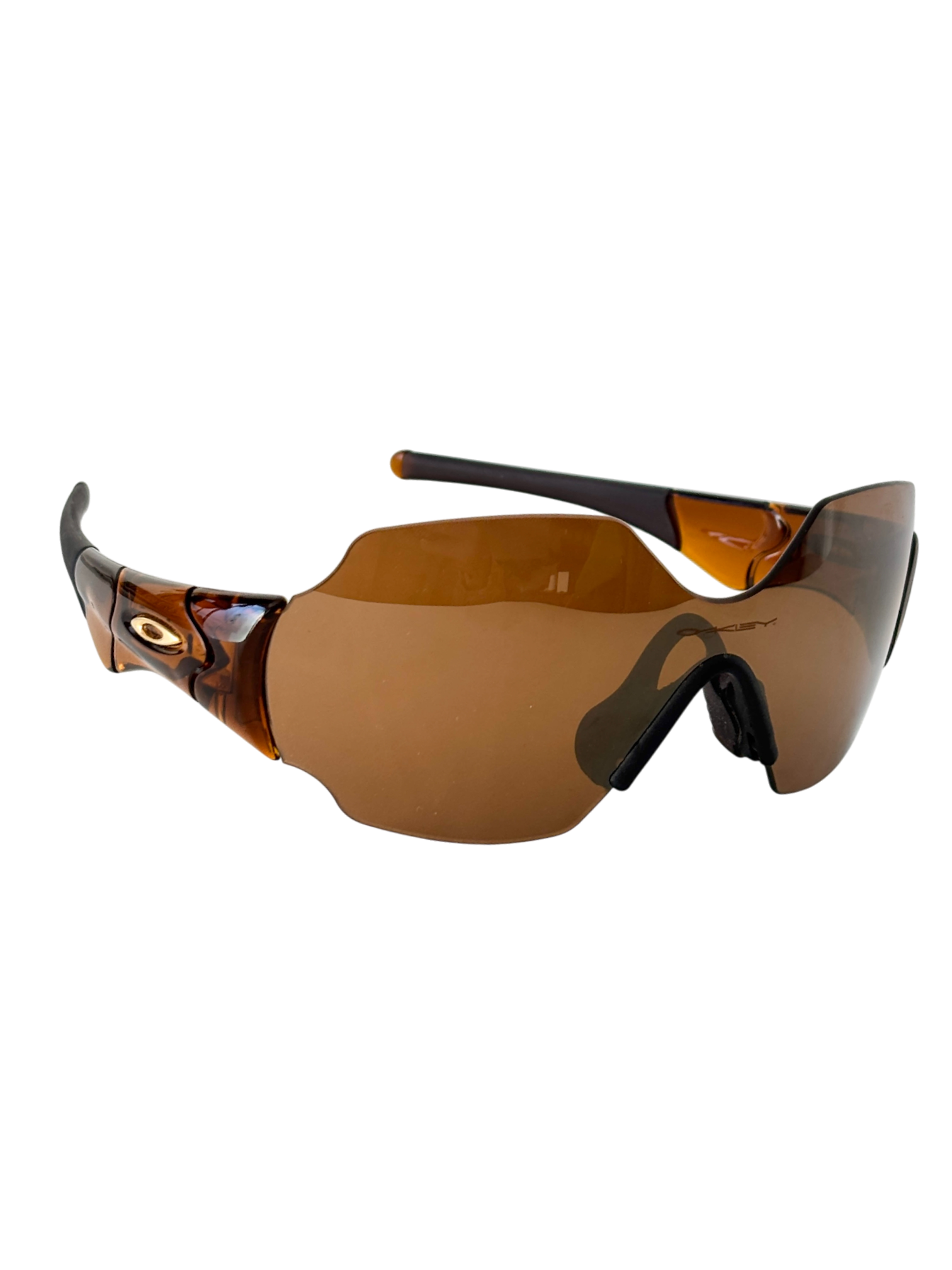 2004 Oakley New Zero L Rootbeer / Gold Iridium Sunglasses