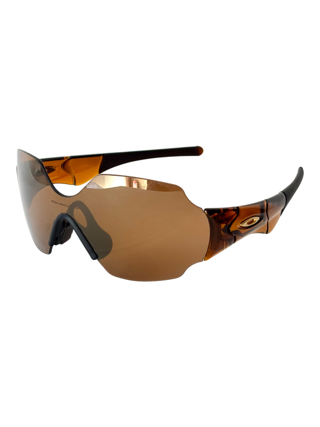 2004 Oakley New Zero L Rootbeer / Gold Iridium Sunglasses
