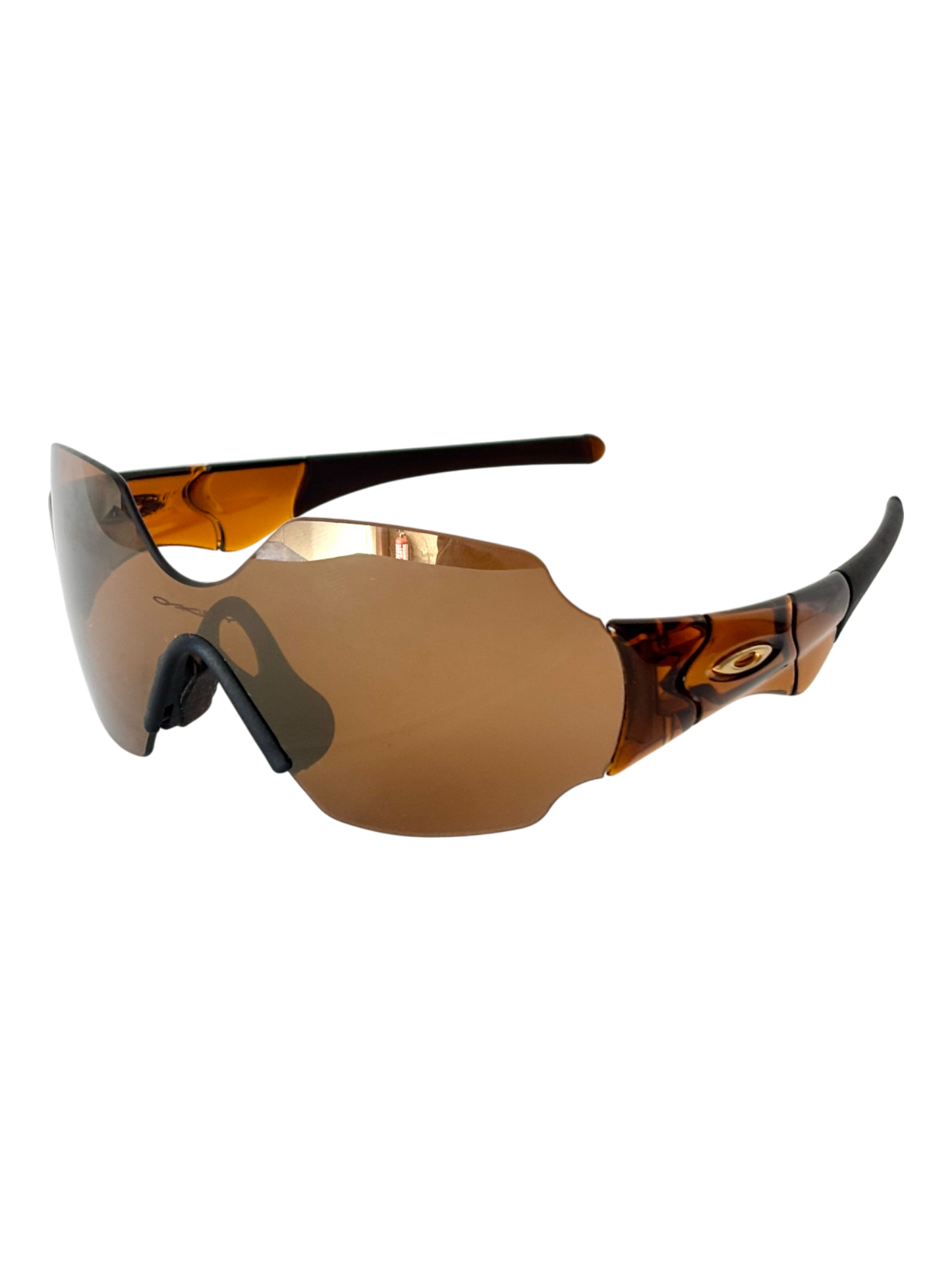 2004 Oakley New Zero L Rootbeer / Gold Iridium Sunglasses