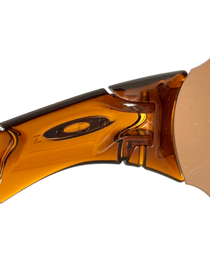 2004 Oakley New Zero L Rootbeer / Gold Iridium Sunglasses