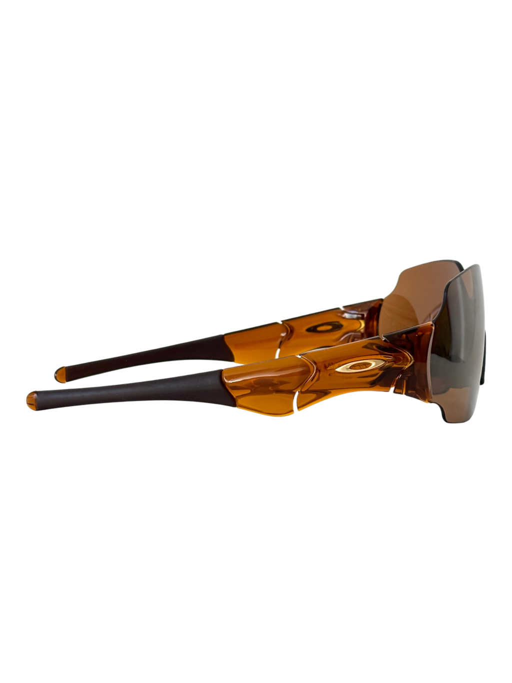 2004 Oakley New Zero L Rootbeer / Gold Iridium Sunglasses