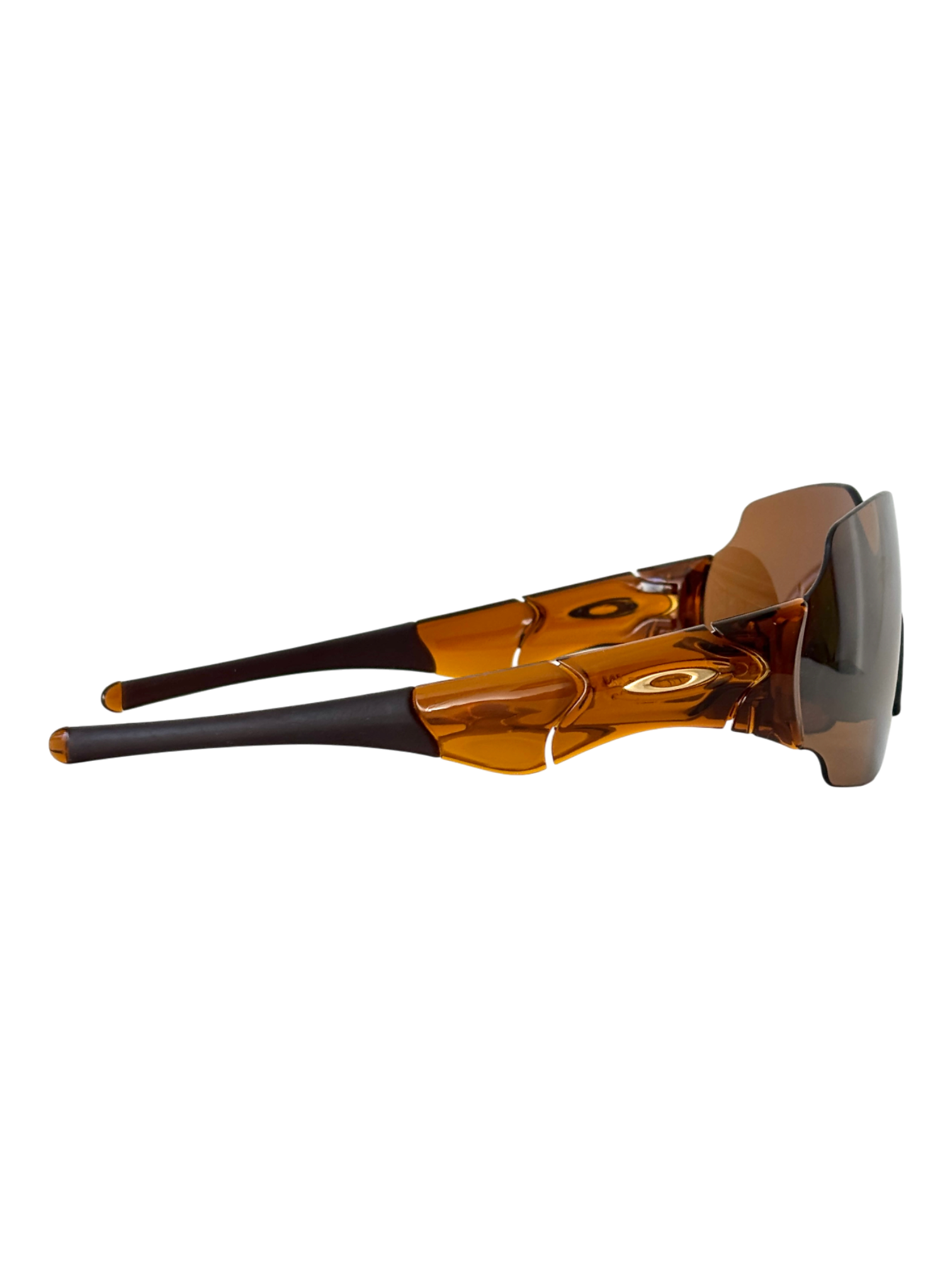 2004 Oakley New Zero L Rootbeer / Gold Iridium Sunglasses