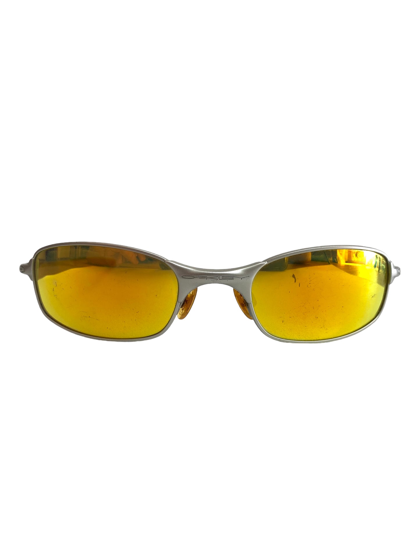 Gafas de sol Oakley square wire silver fire iridium lens