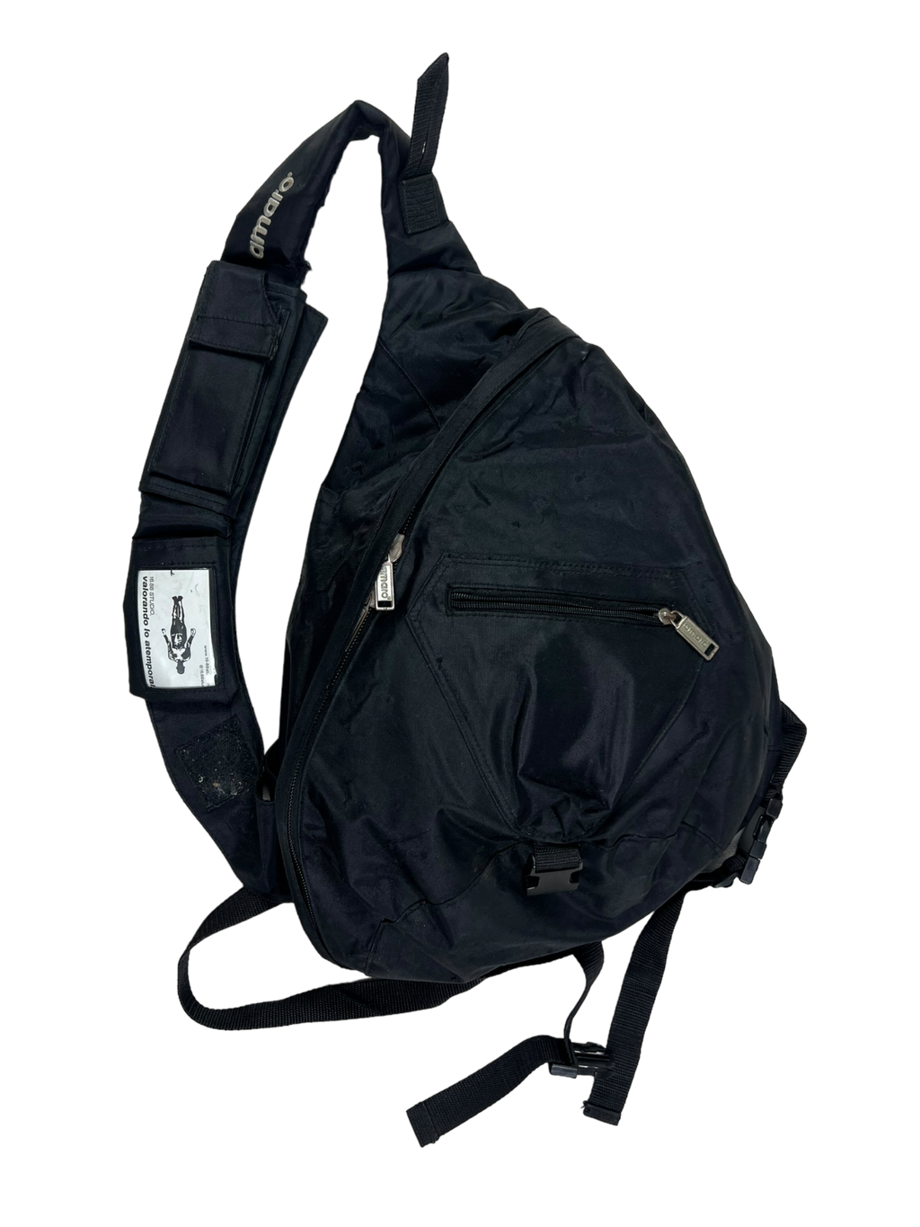 90's tri harness canva sling bag