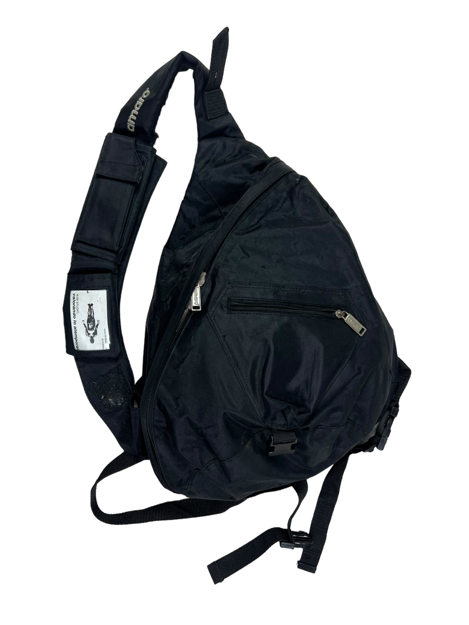 90's tri harness canva sling bag