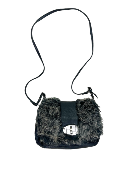 00's furry shoulder bag