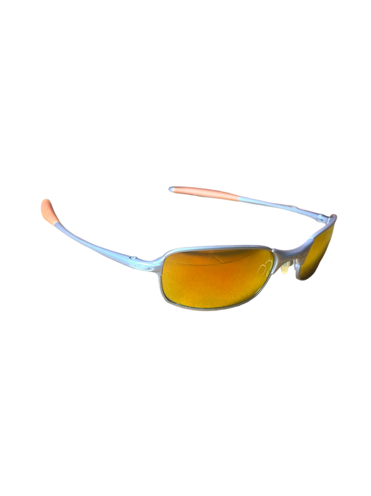 Oakley square wire 2.0 fire iridium lens sunglasses