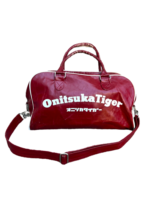 Onitsuka Tiger leather sport bag