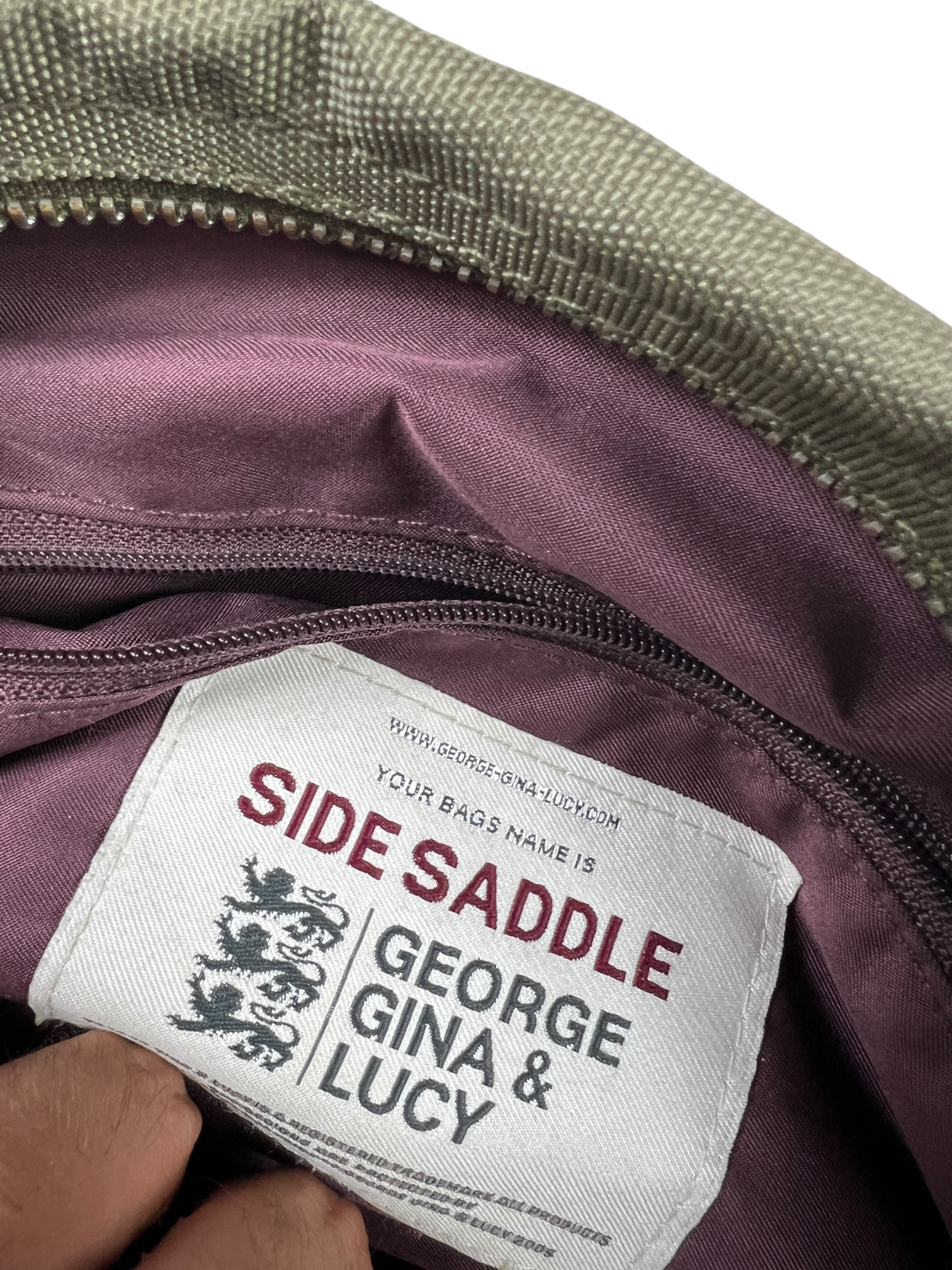 George Gina "Side Saddle" shoulder bag