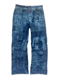 Marithé + François Girbaud All Print Jeans