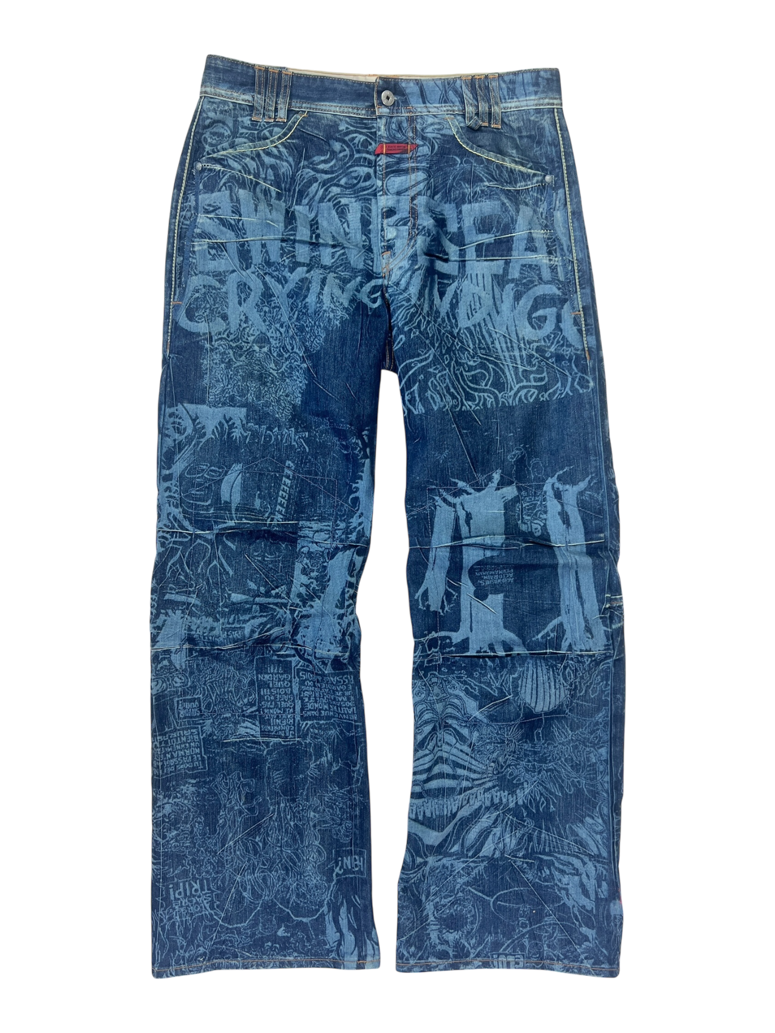Marithé + François Girbaud All Print Jeans