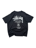 Stussy World Tour Black Tee