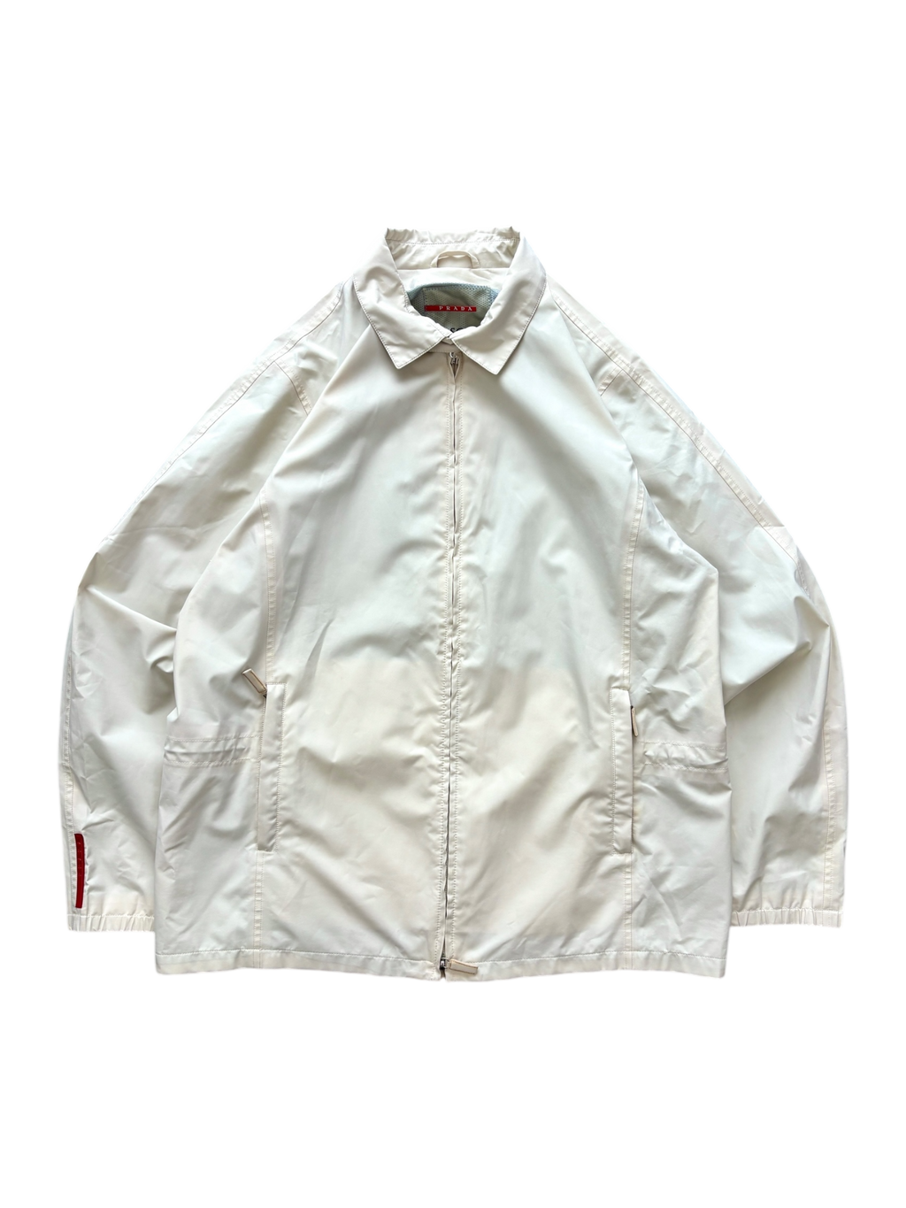 PRADA LINEA ROSSA CHAMPAGNE GORE-TEX HARRINGTON JACKET