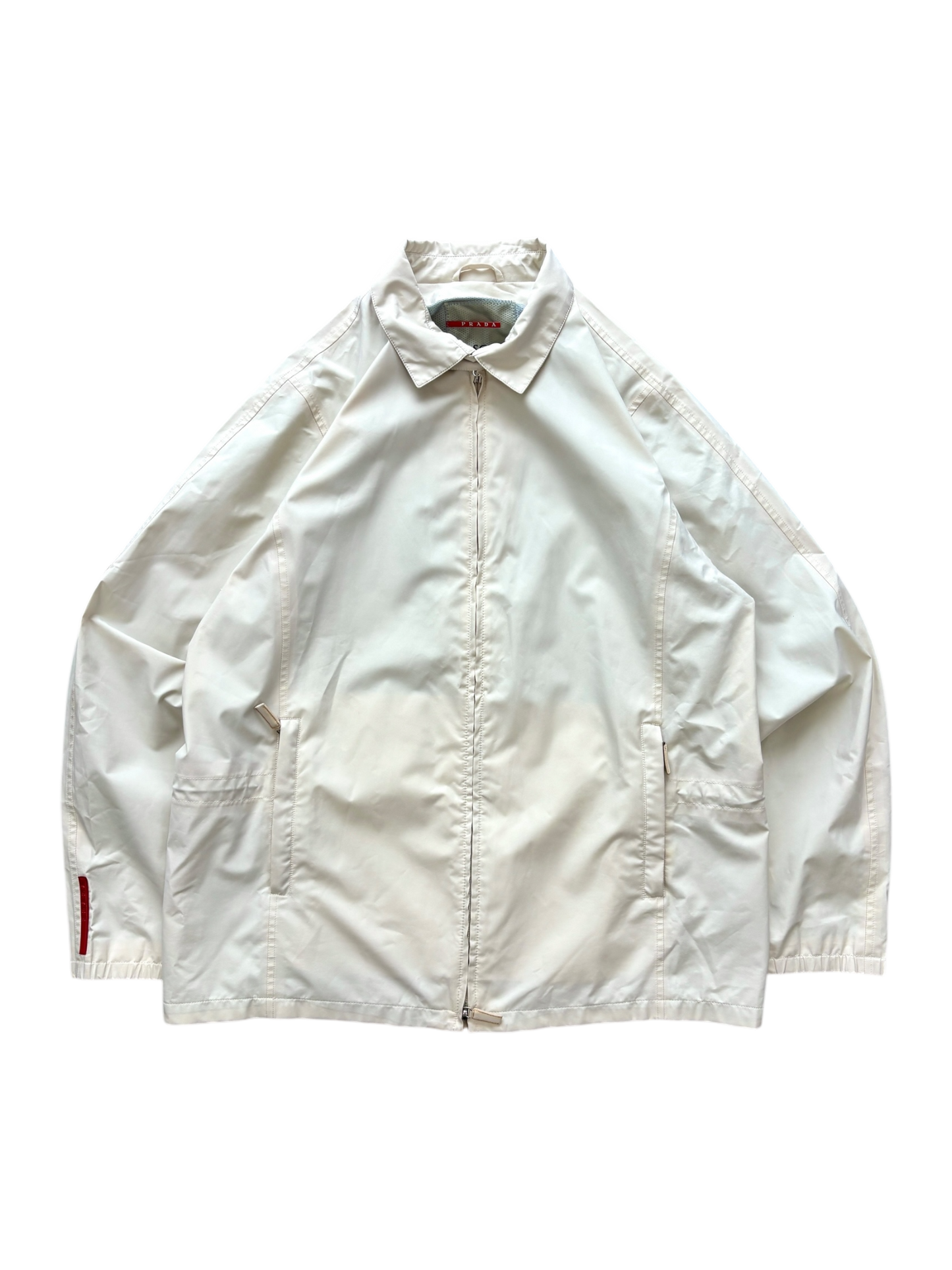 PRADA LINEA ROSSA CHAMPAGNE GORE-TEX HARRINGTON JACKET