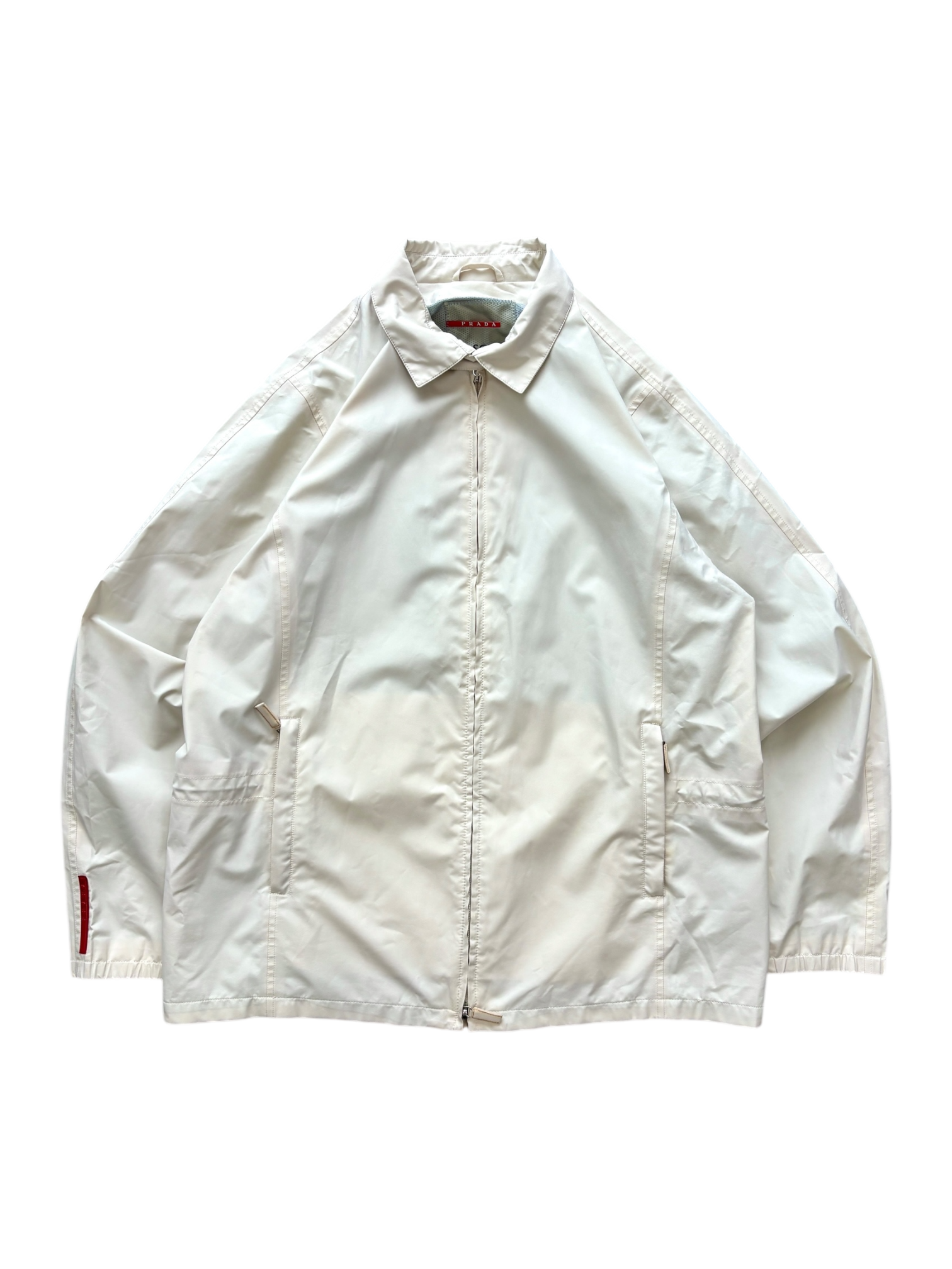 PRADA LINEA ROSSA CHAMPAGNE GORE-TEX HARRINGTON JACKET