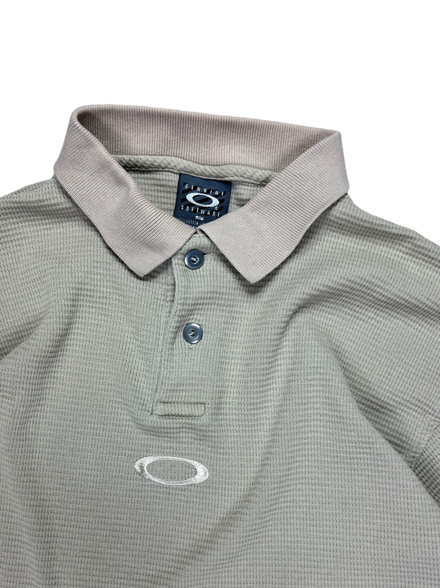 90's Oakley software long sleeve polo - S (M)