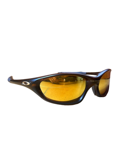 Oakley XX rootbeer frame fire iridium lens sunglasses