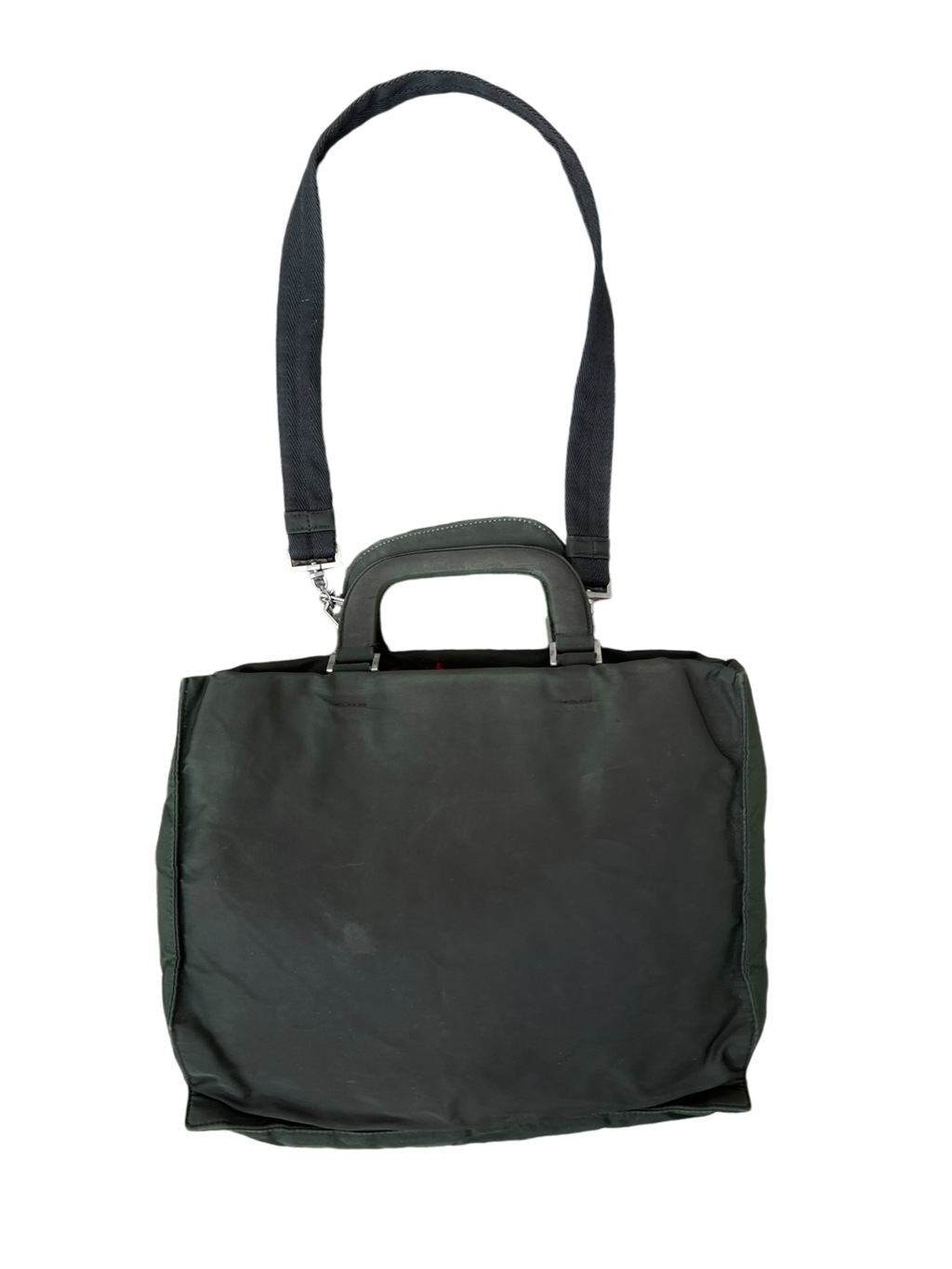 Prada mainline canvas shoulder bag
