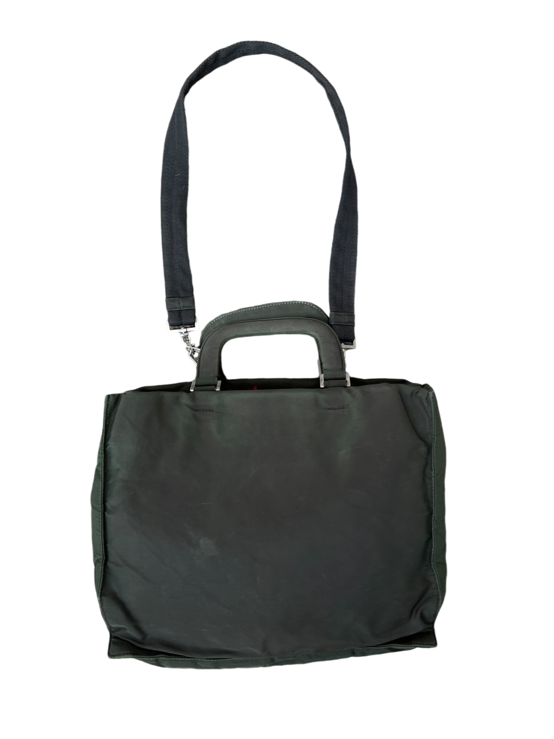 Prada mainline canvas shoulder bag