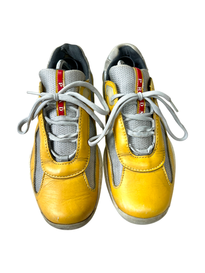 Prada America Cup Mustard shoes