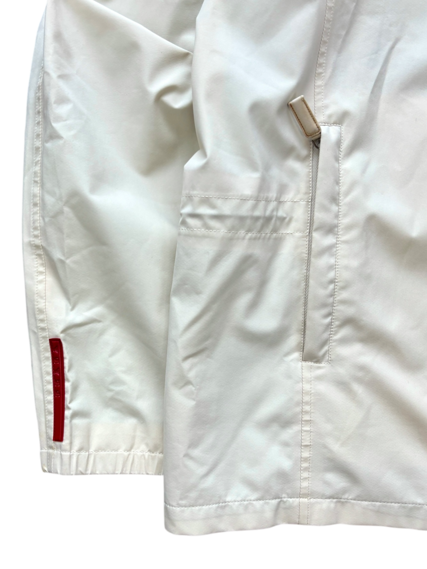 PRADA LINEA ROSSA CHAMPAGNE GORE-TEX HARRINGTON JACKET