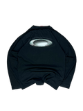 00''s Oakley blue icon spell out long sleeve tee - M