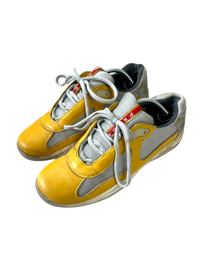 Prada America Cup Mustard shoes